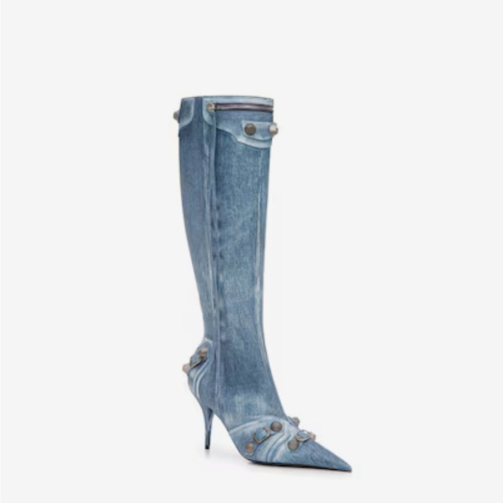 Balenciaga Cagole denim Boots 39 brand new box, tags, cards